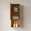 Armoire de salle de bain murale de 89 cm de hauteur, rangement étroit avec porte et étagères, idéale pour les petits espaces et diverses pièces