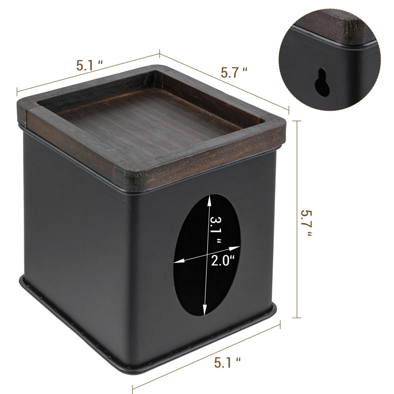Bathroom Square Facial Tissue Box Cover