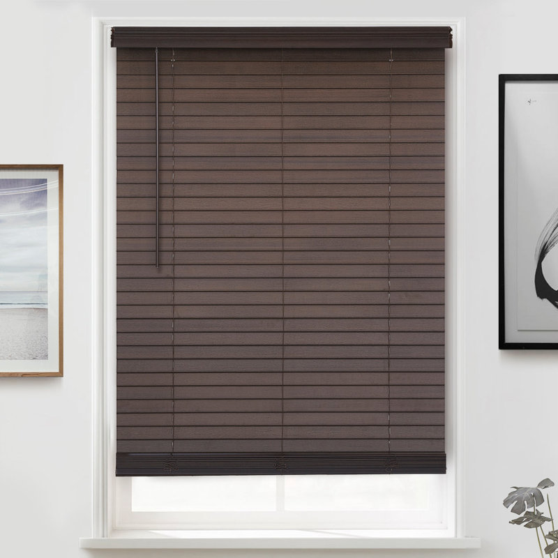 Cordless Room Darkening Horizontal/Venetian Blind, 59"W x 72"L, Mocha