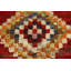 Tapis rouge marocain à carreaux rouges 6 x 8
