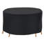 Ensemble de housse de table d'extérieur 73x43in résistant aux rayons UV pour 4 petites chaises rondes