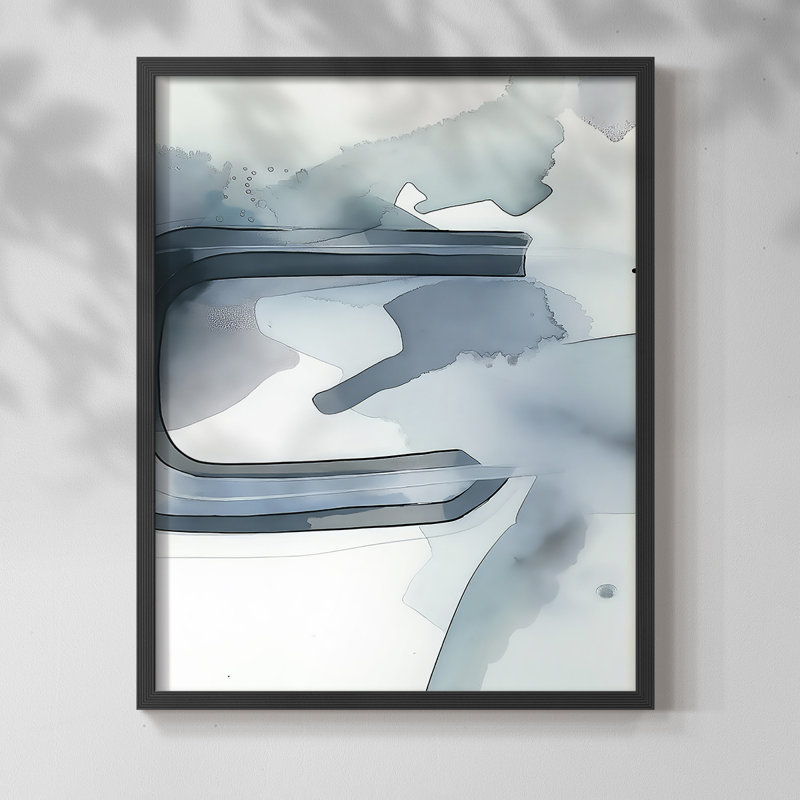 "ABSTRACT Series DCC XXXIX" par J Paul, Noir, noir, noir, noir, H 11 po x l 9 po
