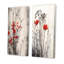 2 pièces sur toile - Red Gray Herb Garden-425023512-425023514
