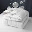 Insert d'édredon / couette en duvet de luxe avec mélange de coton respirant 400TC et pattes d'angle sécurisées-1756709615