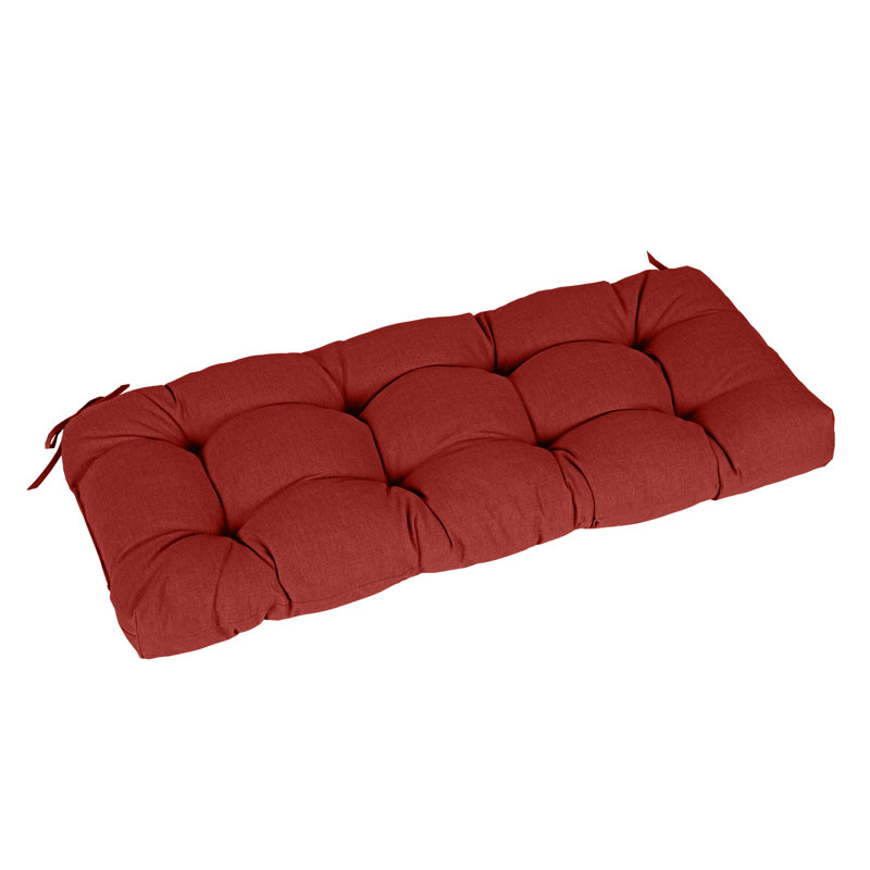 Outdoor 5"H Bench Seat Cushion, Red, 42" W x 19" D