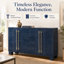 Traditional Wooden Buffet Cabinet With Spacious Storage – Dining Room Sideboard With Modern Touch-1562487860