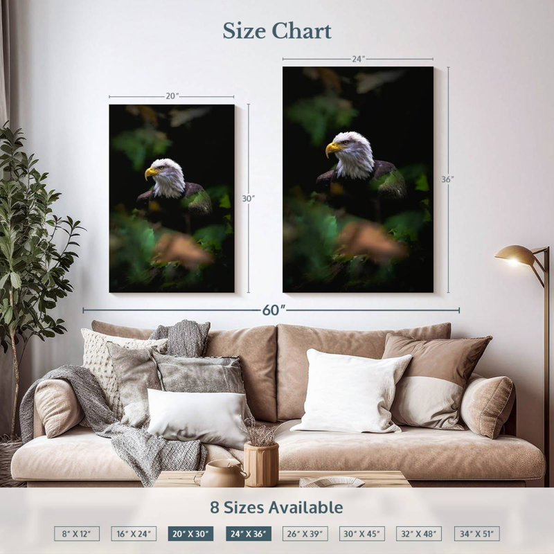Bald Eagle Forest, 30" H x 20" W