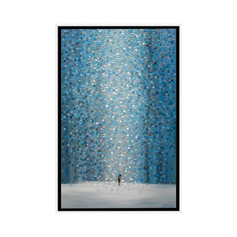 Infinity Kiss - reproduction d'art murale - toile encadrée, H 40 po x l 26 po, Toile à cadre flottant sans passe-partout