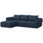Canapé modulaire Boneless de 104 po avec siège profond, canapé rembourré confortable en forme de L pour le salon, canapé 3 places sans os avec repose-pieds mobile, housse amovible, aucun assemblage requis-143183754