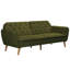Full / Double 210.8cm Velvet Futon Sofa-71882462