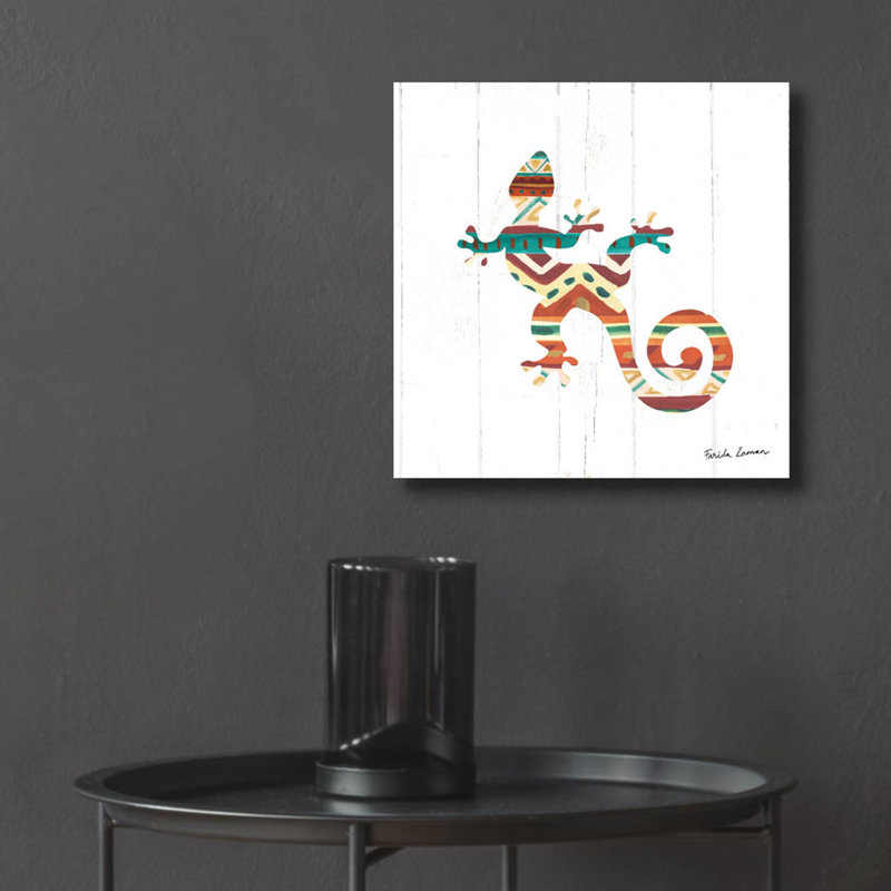  «Southwestern Vibes 5» par Farida Zaman, art mural en verre acrylique, 12 po x 12 po