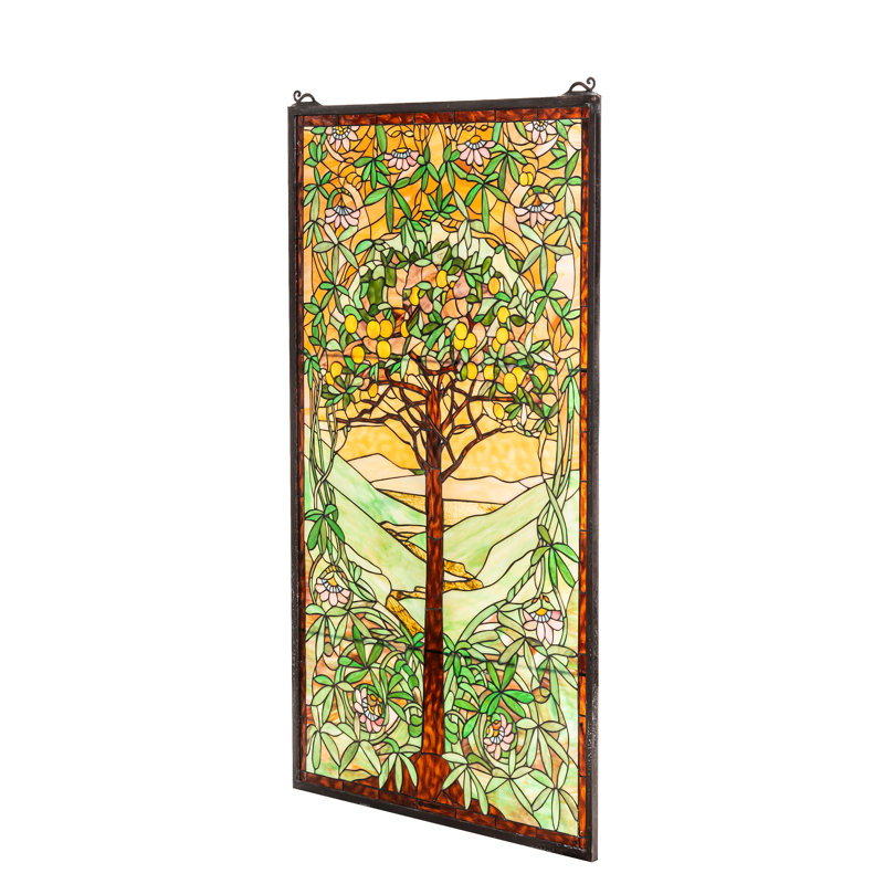 Tiffany Tree of Life Stained Glass Window