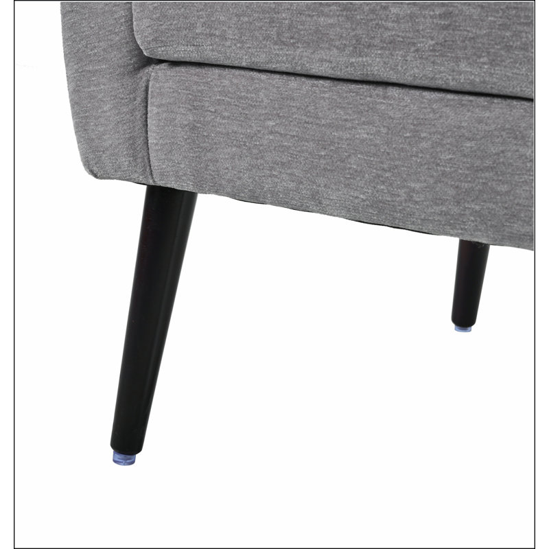 Fauteuil d'appoint Kawonna, Gris chenille