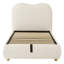 Upholstered Single Bed 3ft (90x190cm) With Hydraulic Storage, Bouclé Fabric & Padded Headboard-361132302