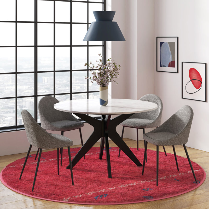 Holmes Boucle Dining Chair, Gray