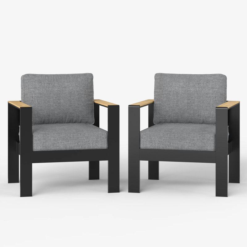 Outdoor Lounge Chair, Dark Grey