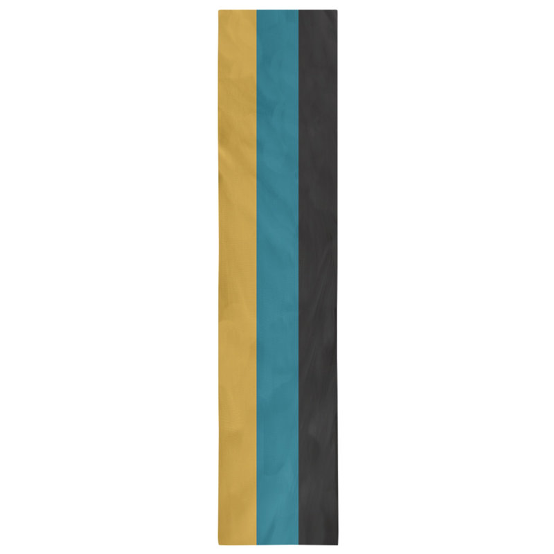 Cleveland Throwback Football Stripes Table Runner, 90" L x 16" W, Cotton Blend
