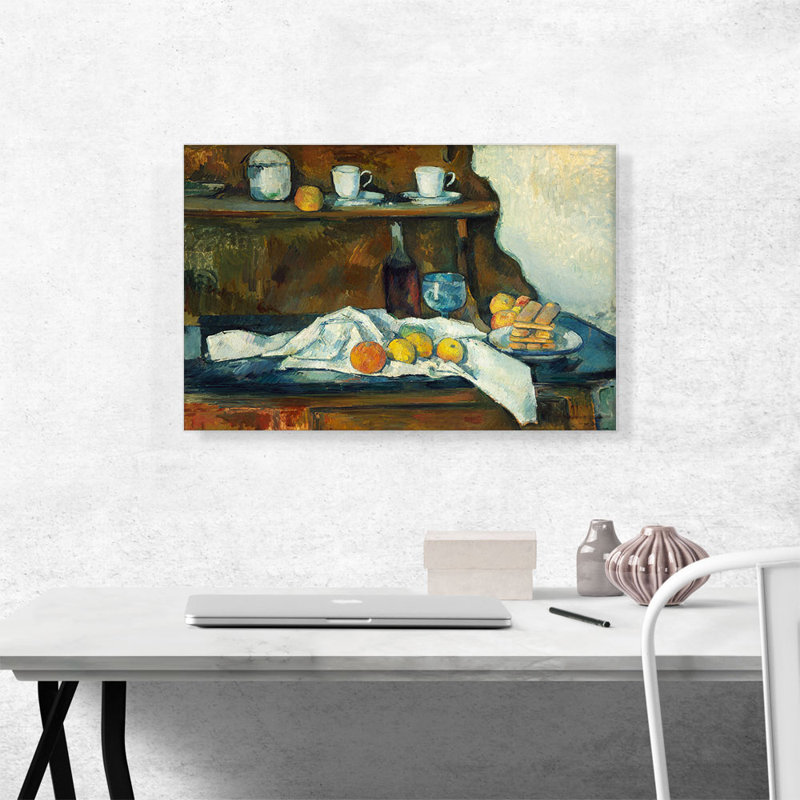 " The Buffet 1887 " by Paul Cezanne Painting Print, 18" H x 26" W x 0.75" D