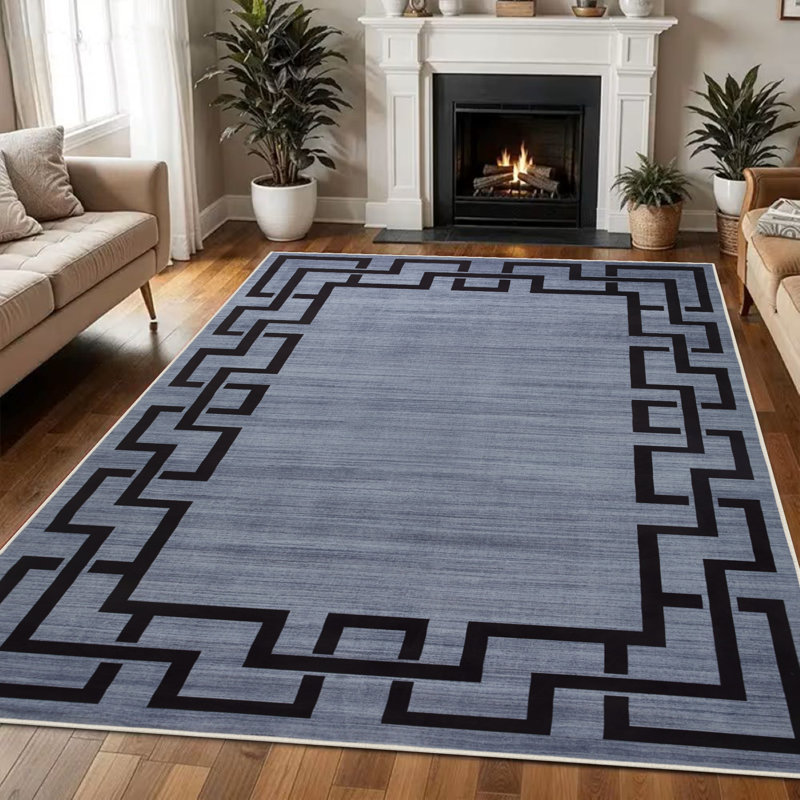 Luxury Printed Area Rugs Non-Slip Floor Carpet Multi-Color & Size Options, Rectangle 120 x 170 cm