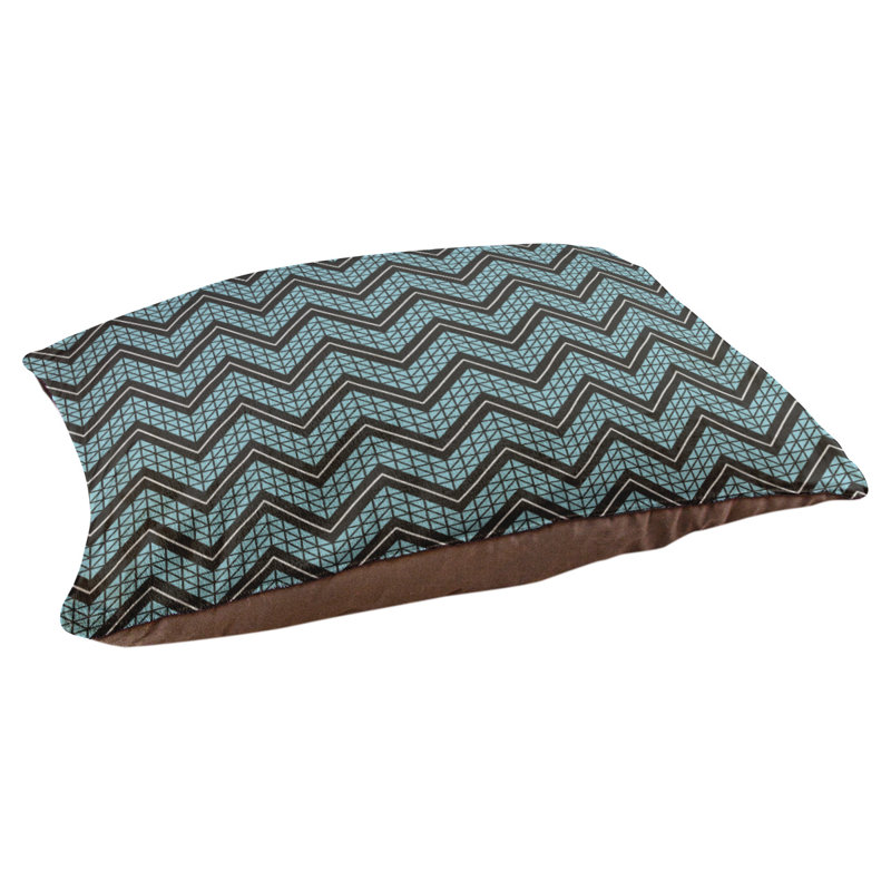 Coussin Chelan, Grand (l 50 po x P 40 po x H 7 po), Sarcelle / Noir