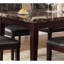 Mobilier de salle à manger espresso décontracté 1 pièce