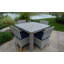 Bella Wicker Armless Outdoor Dining Chair-620172401-620172395