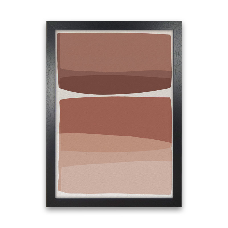 Modern Blush by Orara - Print, Black Framed, 29.7cm H x 21cm W x 3cm D