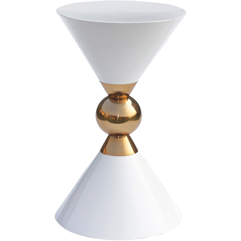 Elida End Table, White