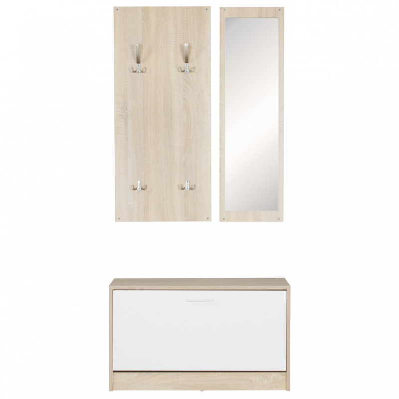 3-piece Wardrobe Set, Oak coloured