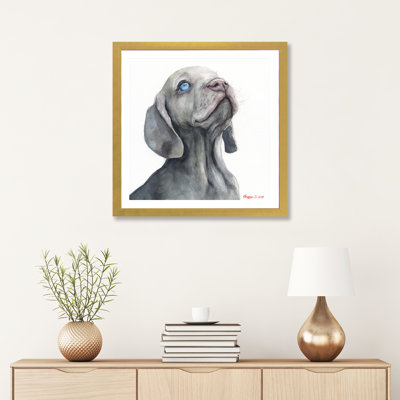 Chiot Weimaraner par George Dyachenko - reproduction d'art
