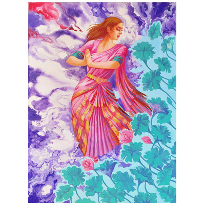 Bharatnatyam Mudra | Oil And Acrylic On Canvas | By Sonali S Iyengar