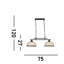 Asner 2-Light Kitchen Island Chandelier-522123544