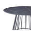 Mose Round Metal Base Dining Table