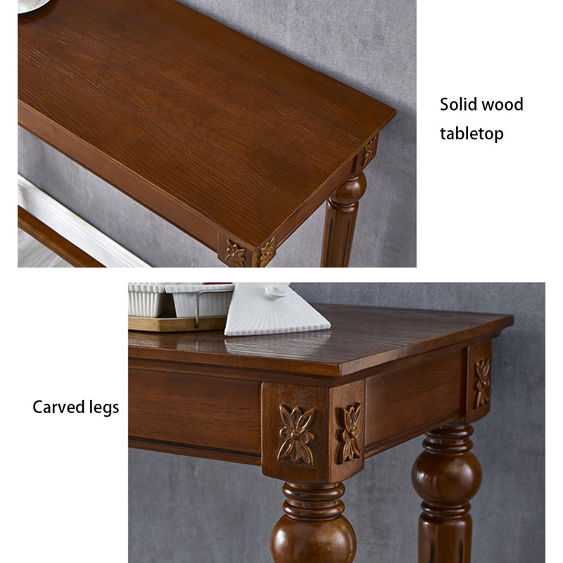 Table de bar rectangulaire Americanwood Style, H 39,37 po x L 54,72 po x l 15,75 po