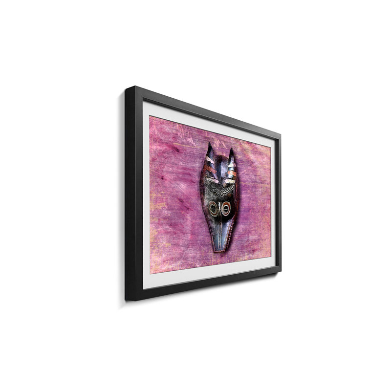 Afro Mask - Single Picture Frame Print, 40cm H x 60cm W