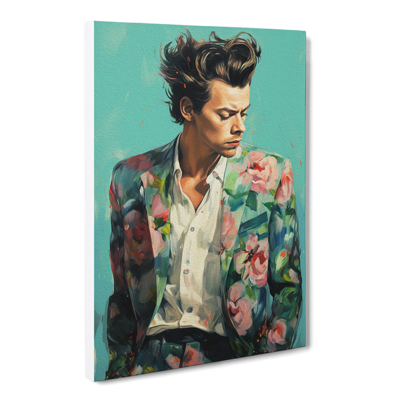 Harry Styles Tachisme - Wrapped Canvas, 76cm H x 50cm W x 3cm D