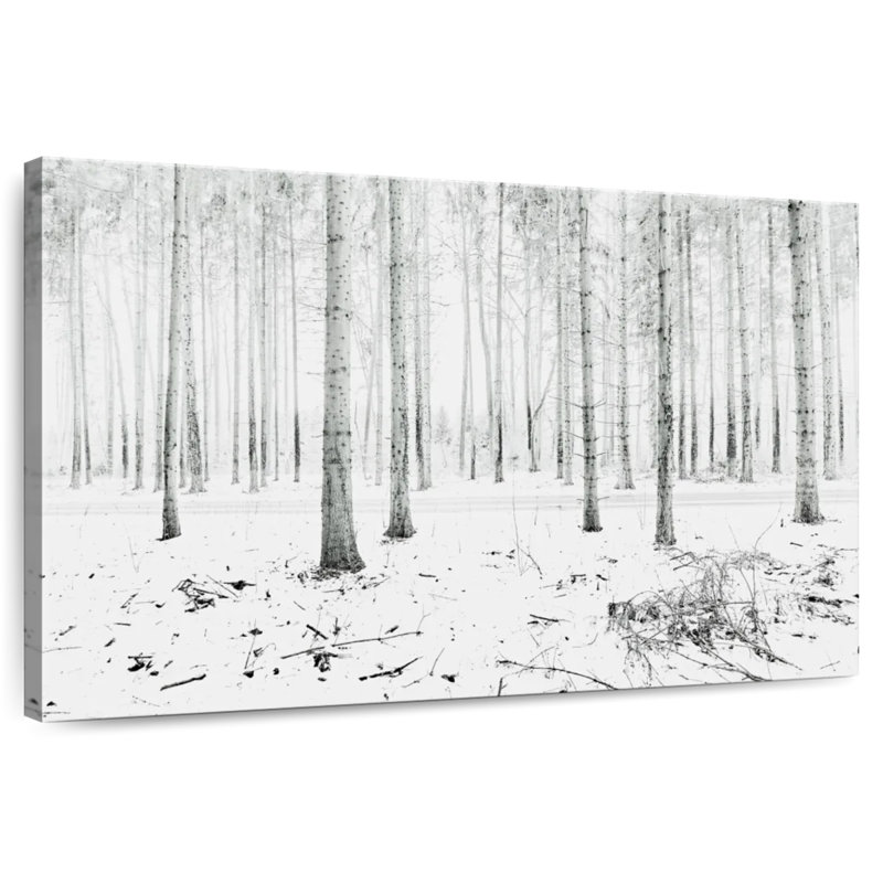 Forêt d'hiver Harnek Langenargen, H 8 po x l 12 po