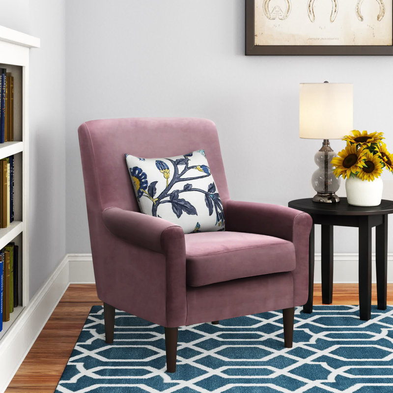 Ronald Upholstered Armchair, Brown