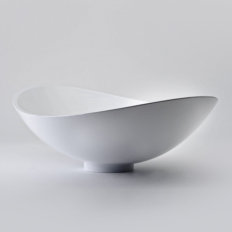 Milano 25.6'' L Bathroom Sink, White