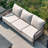 Asheville Patio Aluminum 5 Person Conversation Set With Cushions