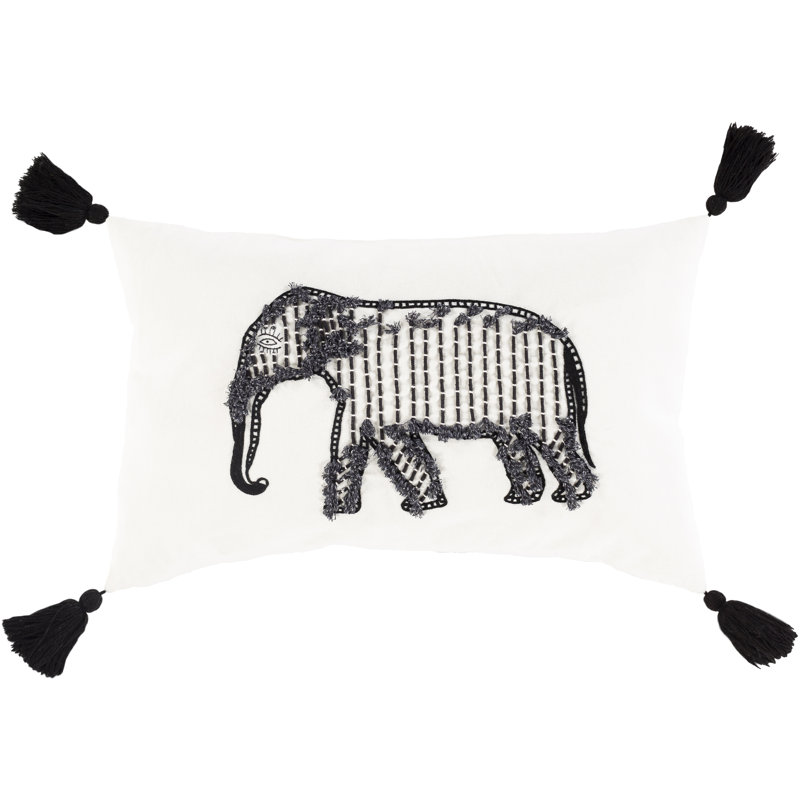 Housse de coussin lombaire en coton Hisham