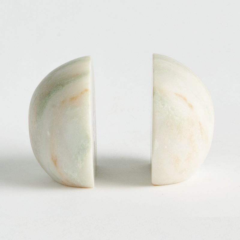 JOCELYN MARBLE BOOKENDS Set of 2