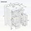 Meuble-lavabo autoportant de 24 po avec lavabo-129226182