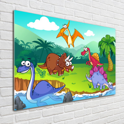 Dinosaurs - No Frame Print on Glass