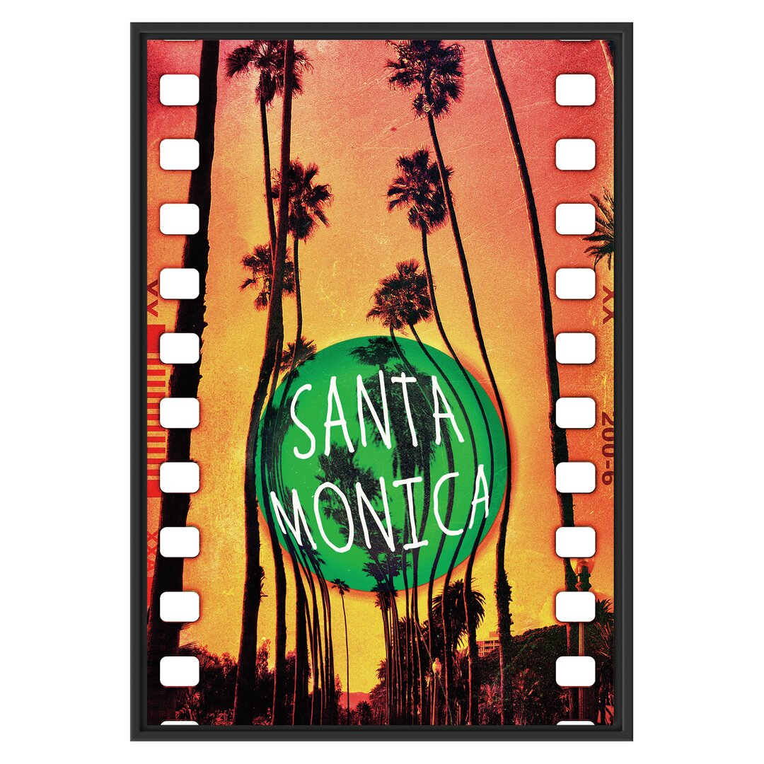 Gerahmtes Wandbild Santa Monica