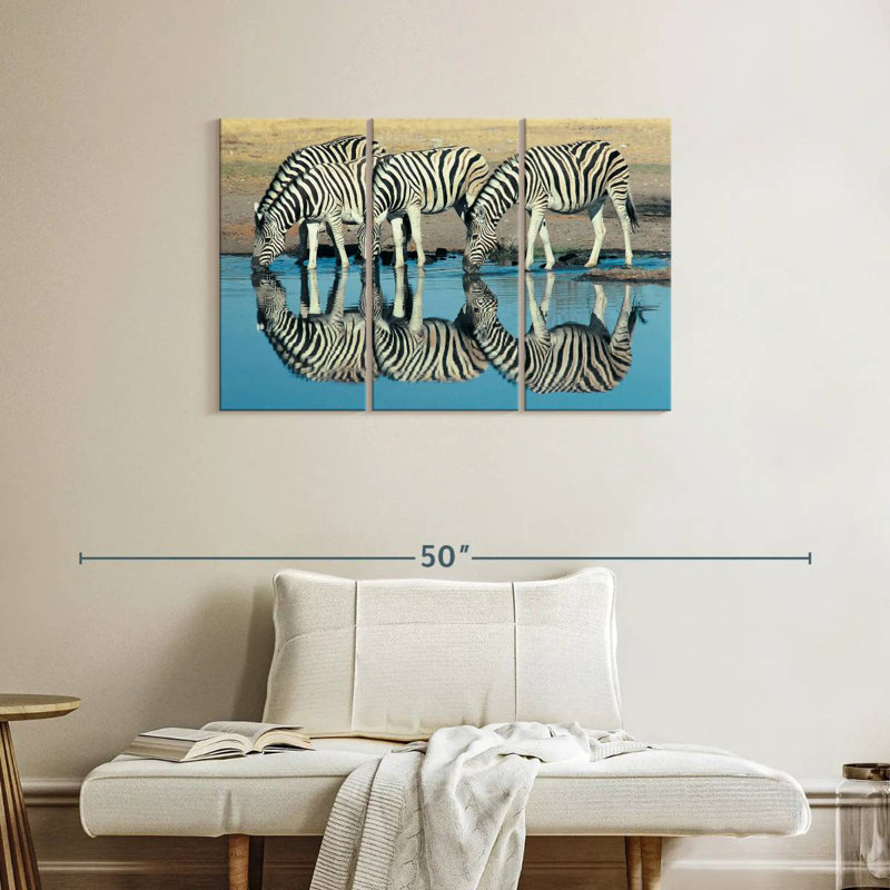 Zèbre de Brampt Etosha Burchell, H 24 po x l 38 po
