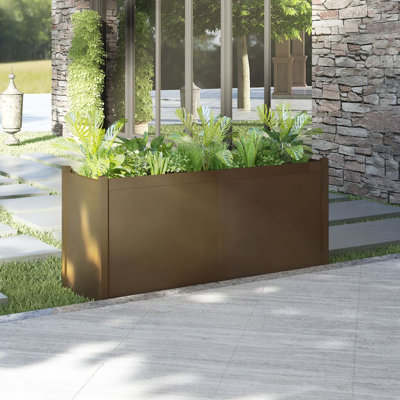 Boîte à fleurs en bois pour l'extérieur