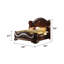 Noyer foncé 3 pièces Jarrold Queen-635021626-635021627