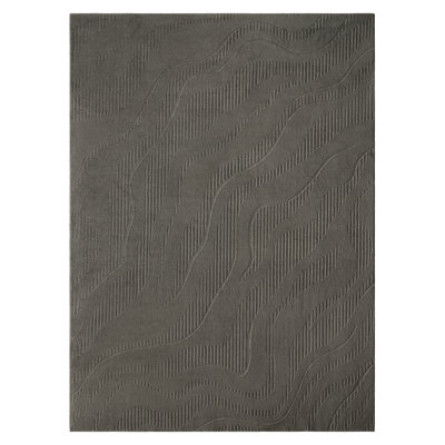 TOWN & COUNTRY EVERYDAY Lane Everwash® Machine Washable Area Rug 6'6x9'2 Charcoal Grey