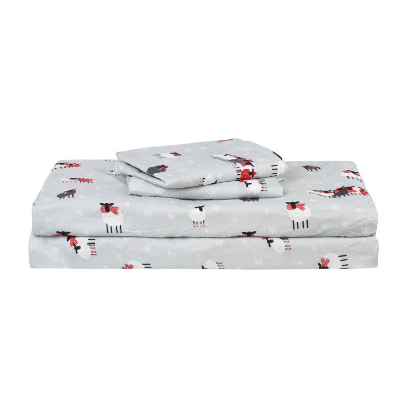 Ensemble de draps en micro-fibre, Ensemble de draps pour lit double + drap-housse + 